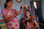Community health worker gives a vaccination in Odisha state, India [photo credit: http://en.wikipedia.org/wiki/Women's_health_in_India]