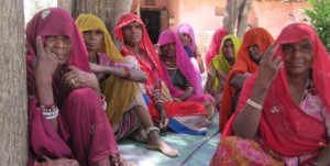 Women who are part of Sahyog Sansthan in Rajasthan, India [photo: http://www.idex.org/blog/tag/sahyog-sansthan/]