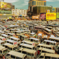 Cars at the Old Taxi Park in downtown Kampala (photo by Josh Mirondo)